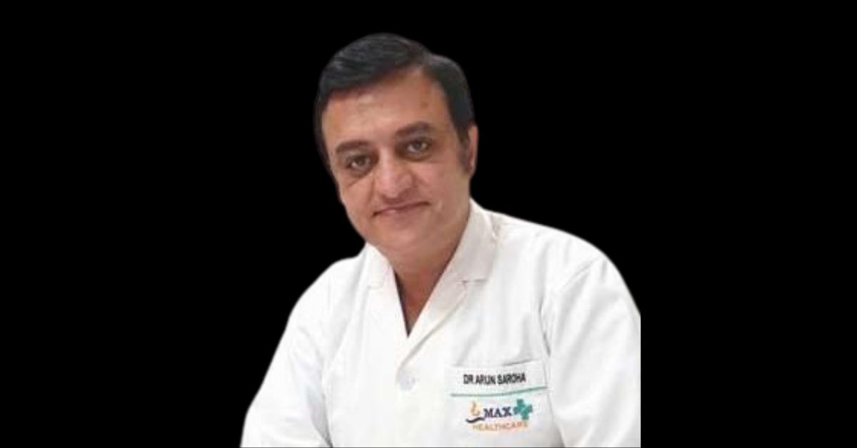 Dr. Arun Saroha - experienced spine specialist in India preparing for neurosurgery at Max Hospital